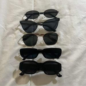 5 pairs of sunglasses (Quay, Vans, Sunnies)